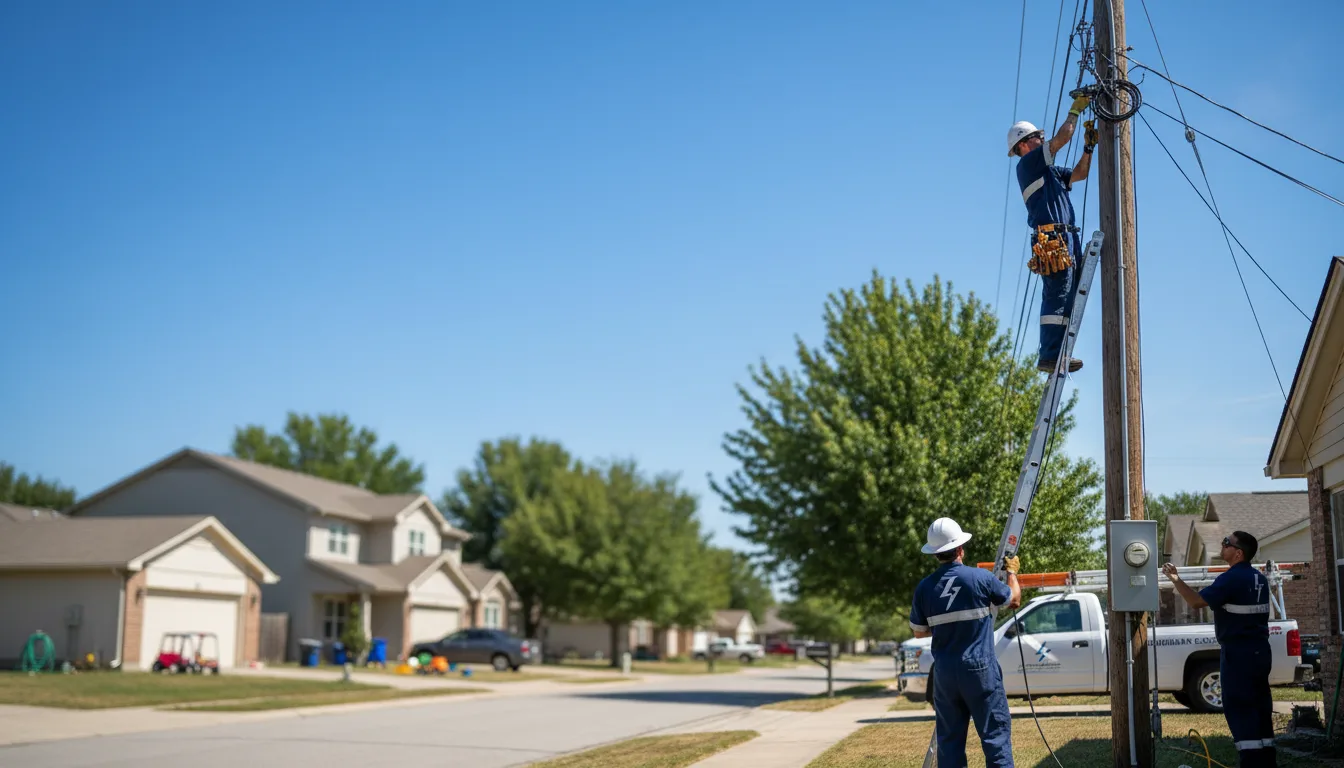 Residential electrician providing installation services in Bluebell, UT